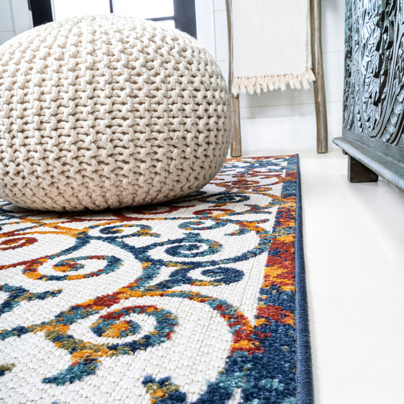 Atrani Scroll Trellis Indoor/outdoor Area Rug