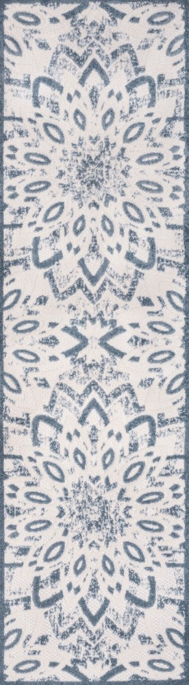Flora Abstract Bold Mandala High-low Indoor/outdoor Area Rug