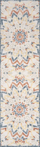 Flora Abstract Bold Mandala High-low Indoor/outdoor Area Rug