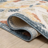 Flora Abstract Bold Mandala High-low Indoor/outdoor Area Rug