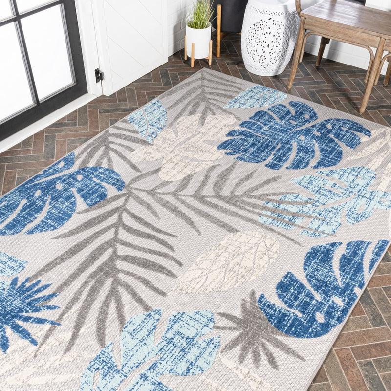 Monstera Tropical Leaf High-low Indoor/outdoor Area Rug