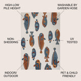 Algarve Modern Fish High-low Indoor/outdoor Area Rug