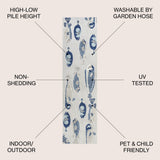 Algarve Modern Fish High-low Indoor/outdoor Area Rug