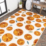 Aranciata Citrus Slice High-low Indoor/outdoor Area Rug