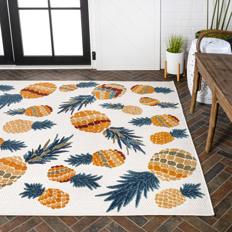 Ananas Bold Pineapple High-low Indoor/outdoor Area Rug