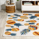 Ananas Bold Pineapple High-low Indoor/outdoor Area Rug
