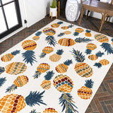 Ananas Bold Pineapple High-low Indoor/outdoor Area Rug