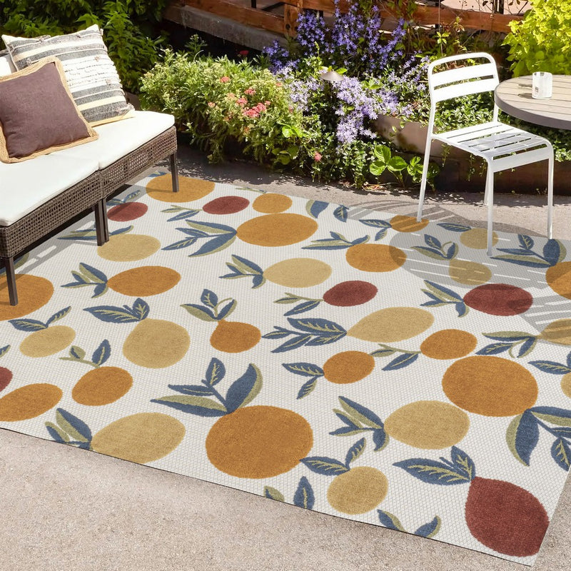 Limone Bold Lemon High-low Indoor/outdoor Area Rug