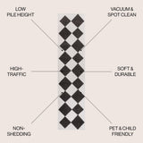 Draper Classic Geometric Diamond Pattern Area Rug