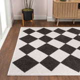 Draper Classic Geometric Diamond Pattern Area Rug