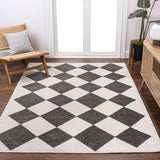 Draper Classic Geometric Diamond Pattern Area Rug
