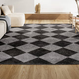 Draper Classic Geometric Diamond Pattern Area Rug