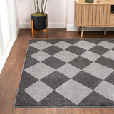Draper Classic Geometric Diamond Pattern Area Rug