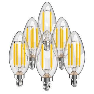 Vintage Non-Dimmable C35-4W LED Edison Glass Bulbs with E12 Base