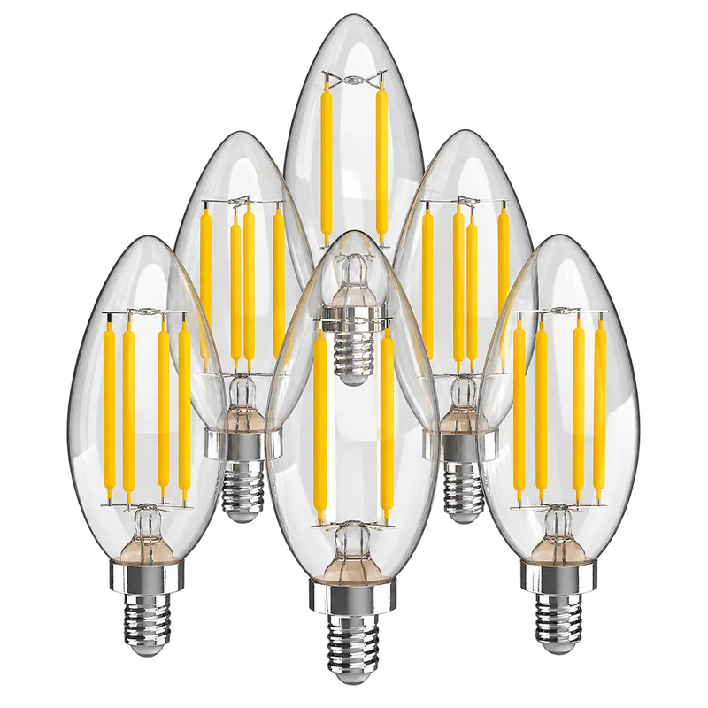 Vintage Non-Dimmable C35-4W LED Edison Glass Bulbs with E12 Base
