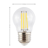 Classic Non-Dimmable G45-4W LED Edison Glass Bulbs with E26 Base - JONATHAN Y