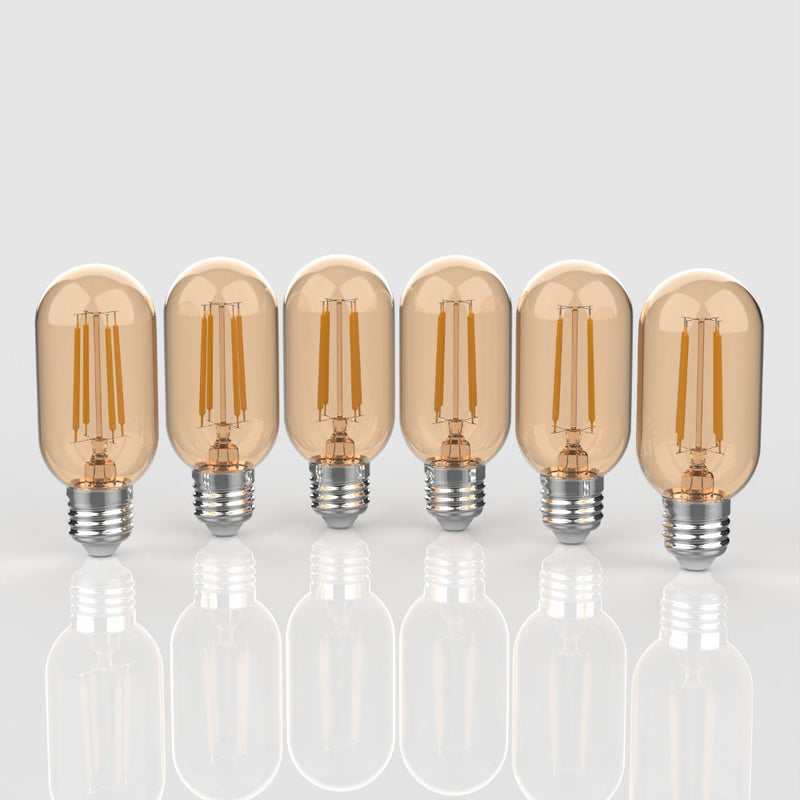Industrial Non-Dimmable T45-4W LED Edison Glass Bulbs with E26 Base - JONATHAN Y
