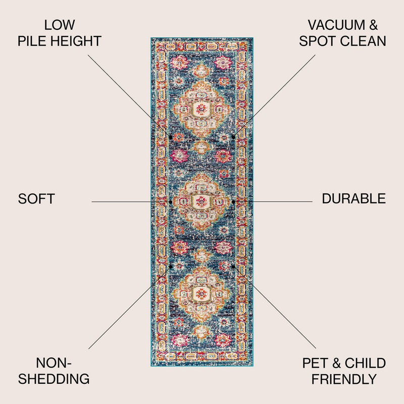 Bpl bohemian Flair Boho Vintage Medallion Area Rug