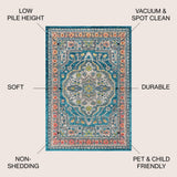 Kristina bohemian Flair Boho Vintage Medallion Area Rug