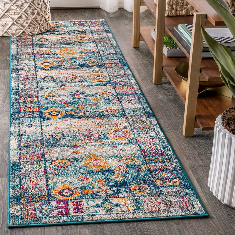 Vibrant bohemian Flair Boho Vintage Medallion Area Rug