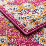 Leann bohemian Flair Boho Vintage Medallion Area Rug Pink/Cream / Runner / 2'3" X 8' – DETAIL