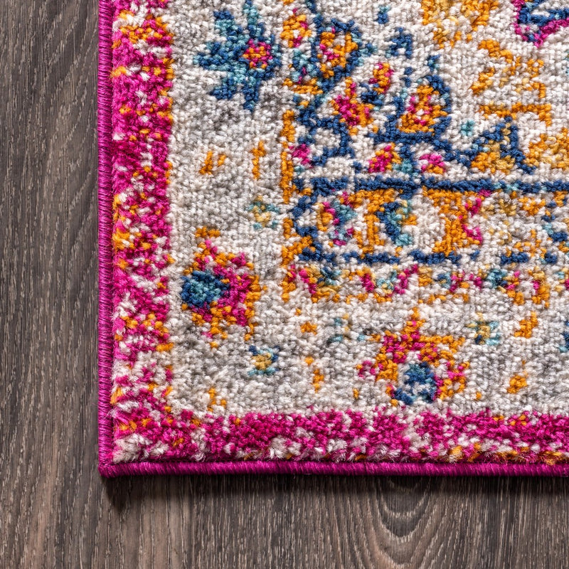 Leann bohemian Flair Boho Vintage Medallion Area Rug