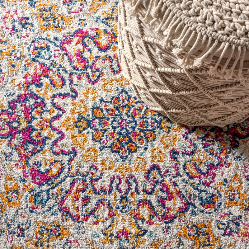Leann bohemian Flair Boho Vintage Medallion Area Rug