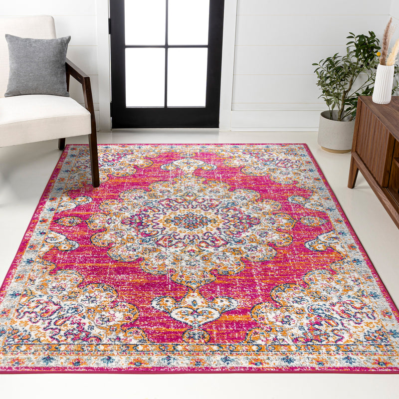 Leann bohemian Flair Boho Vintage Medallion Area Rug