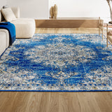Leann bohemian Flair Boho Vintage Medallion Area Rug