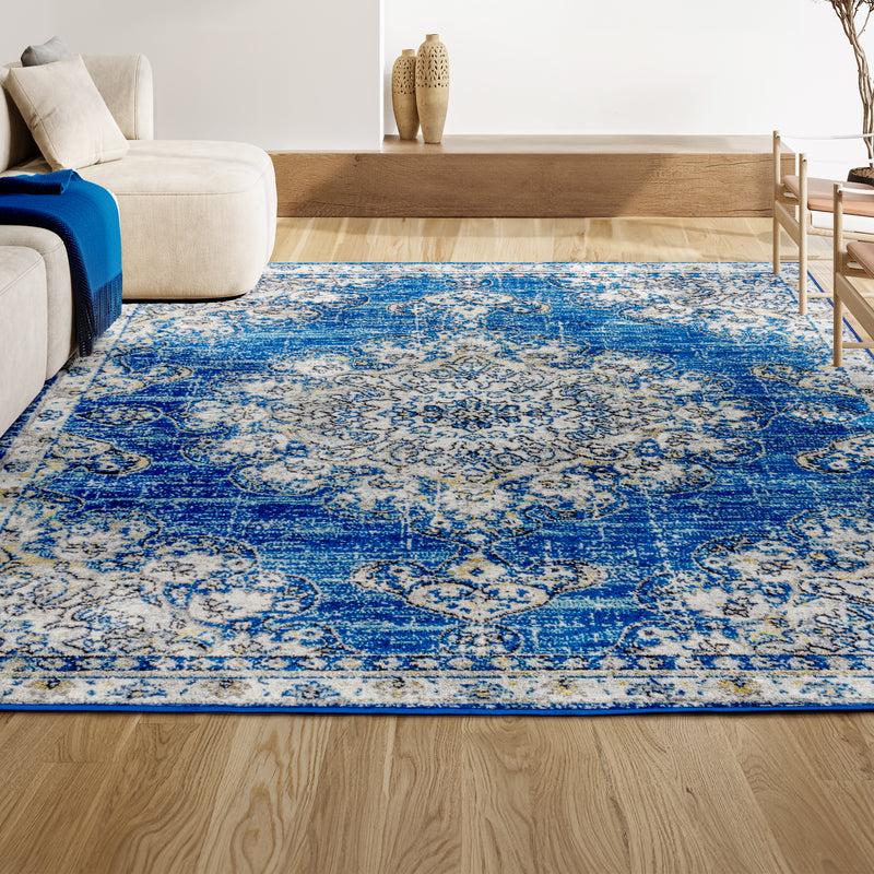Leann bohemian Flair Boho Vintage Medallion Area Rug
