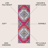 Bright bohemian Flair Boho Vintage Medallion Area Rug