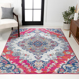 Bright bohemian Flair Boho Vintage Medallion Area Rug