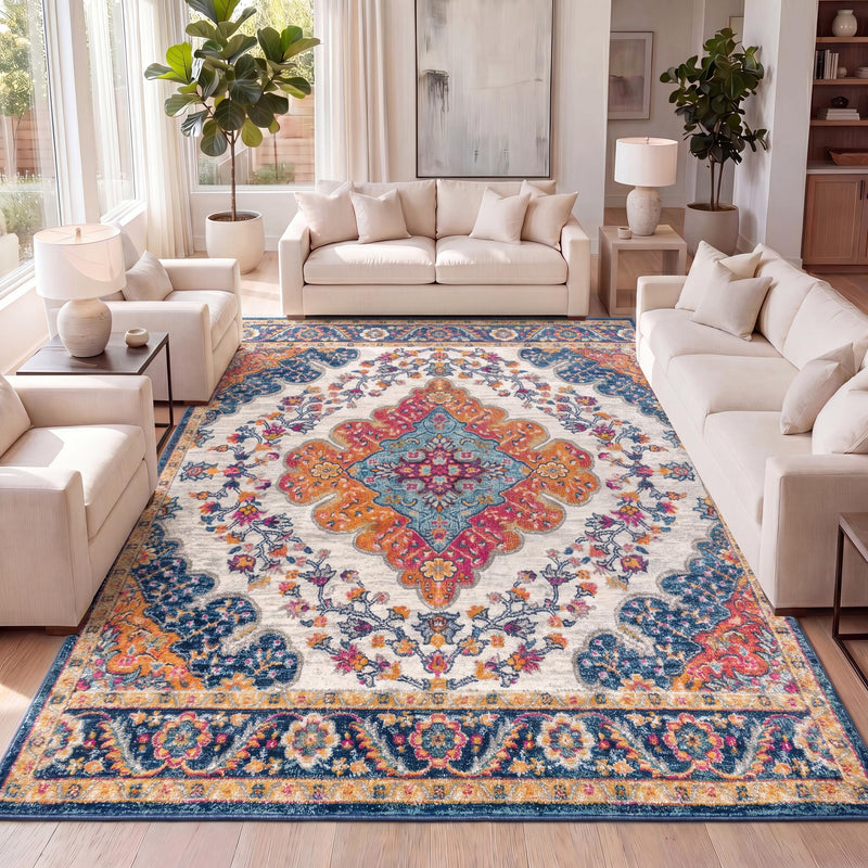 Bohemian Flair Boho Vintage Medallion Area Rug