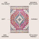 Bohemian Flair Boho Vintage Medallion Area Rug