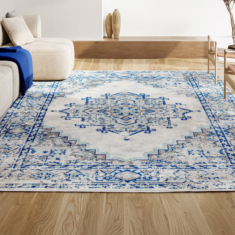 Inigo Cottage Medallion Area Rug