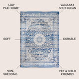Scala Ornate Bohemian Medallion Area Rug