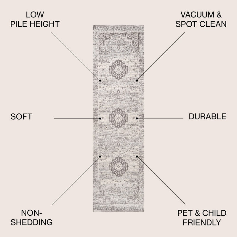 Scala Ornate Bohemian Medallion Area Rug