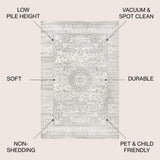 Scala Ornate Bohemian Medallion Area Rug