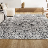 Denia Ornate Geometric Medallion Area Rug