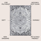 Anaise Ornate Boho Medallion Area Rug