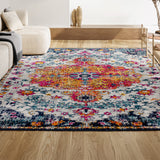 Anaise Ornate Boho Medallion Area Rug