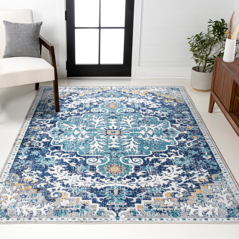 Anaise Ornate Boho Medallion Area Rug