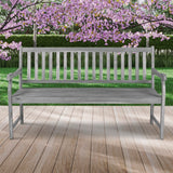 Laurel Slat-Back 600-Lbs Support Acacia Wood Outdoor Garden Patio Bench