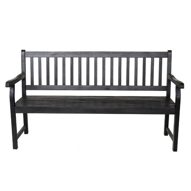 Laurel Slat-Back 600-Lbs Support Acacia Wood Outdoor Garden Patio Bench