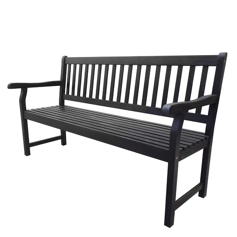 Laurel Slat-Back 600-Lbs Support Acacia Wood Outdoor Garden Patio Bench