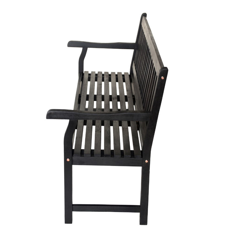 Laurel Slat-Back 600-Lbs Support Acacia Wood Outdoor Garden Patio Bench
