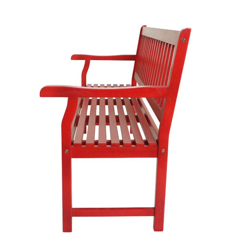 Laurel Slat-Back 600-Lbs Support Acacia Wood Outdoor Garden Patio Bench