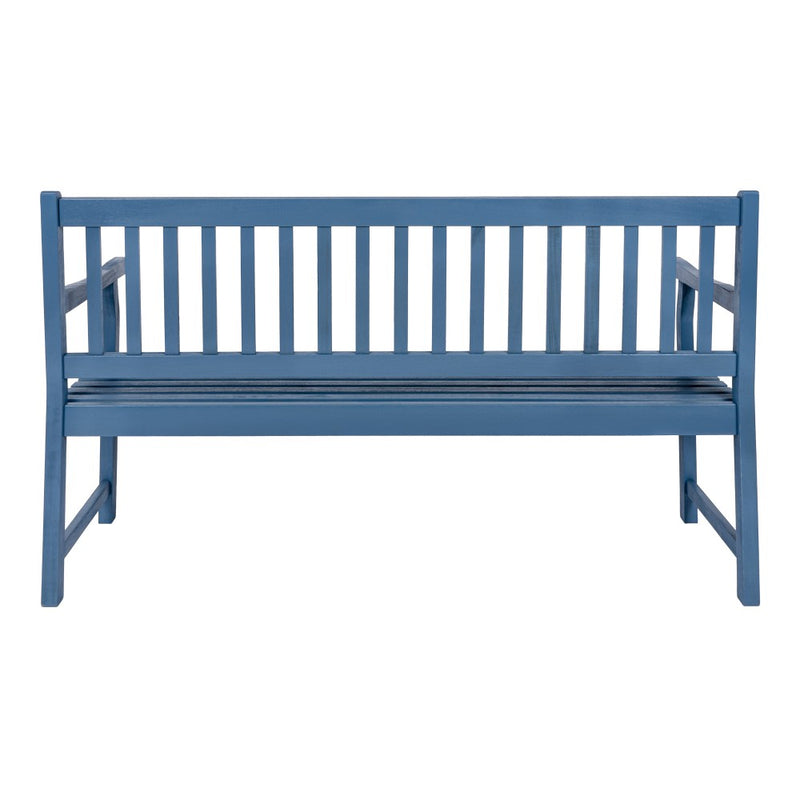 Laurel Slat-Back 600-Lbs Support Acacia Wood Outdoor Garden Patio Bench