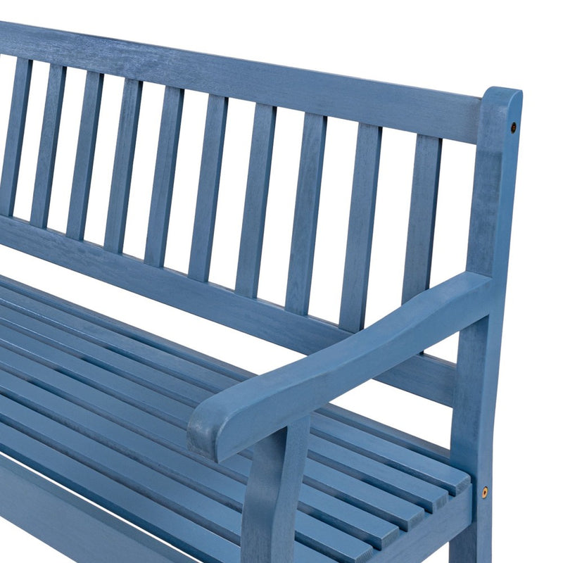 Laurel Slat-Back 600-Lbs Support Acacia Wood Outdoor Garden Patio Bench
