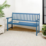 Laurel Slat-Back 600-Lbs Support Acacia Wood Outdoor Garden Patio Bench